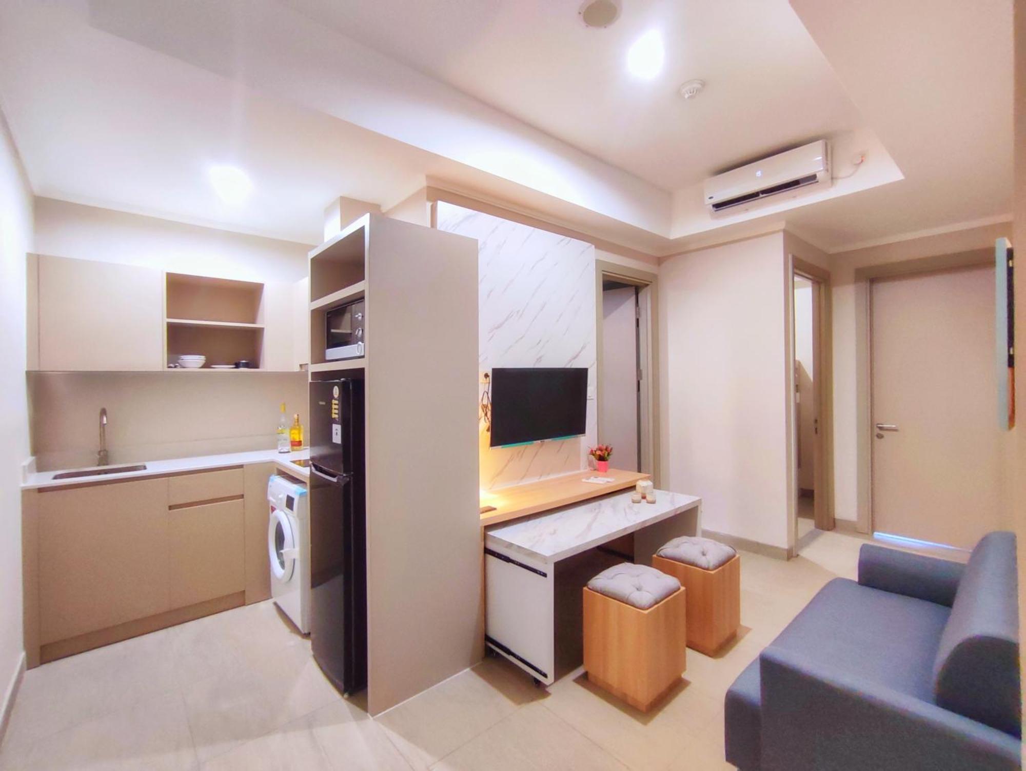 Ferienwohnung Brand New 2Br Apt Menara Jakarta, Jkt Inter Expo Exterior foto