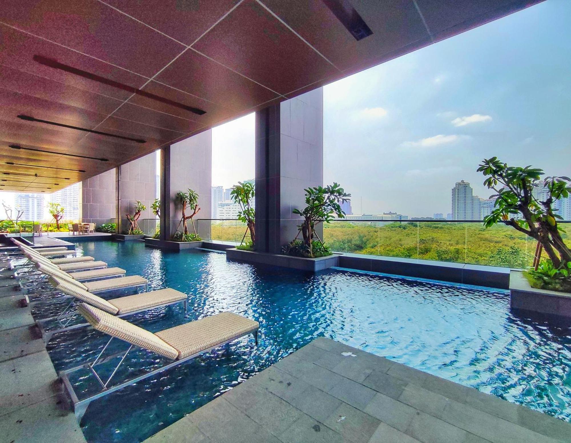 Ferienwohnung Brand New 2Br Apt Menara Jakarta, Jkt Inter Expo Exterior foto